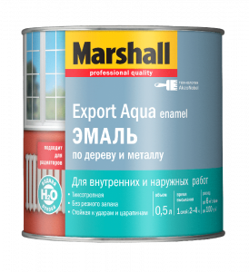 Marshall EXPORT AQUA Эмаль Полуматовая белая 0,5 л  5235328 выведен