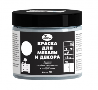 Краска для мебели и декора 0,5 кг белый/6 НБХ