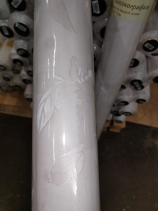 Клеенка Imperio шелкография на ткани белая 0,28мм*1,37м*20м/ZG-8172N