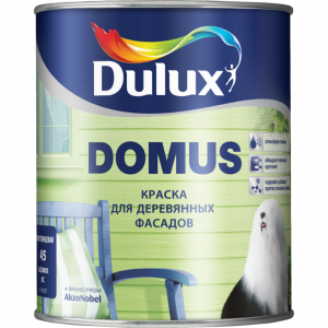 Dulux DOMUS BW  1л краска по дереву д/нар.работ 	5181624 выведен 