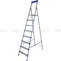 Стремянка 8 ступеней ШИРОКИЕ металлическая (высота до площ 1720 мм, макс. нагр 120 кг) арт.СМ8 NIKA
